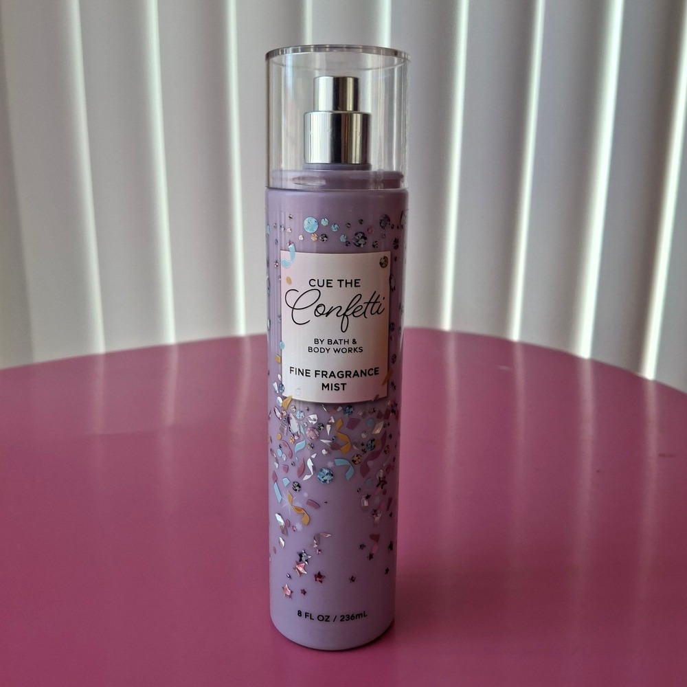 Bath & Body Works CUE THE CONFETTI Fine Fragrance Mist 8 oz Discontinued